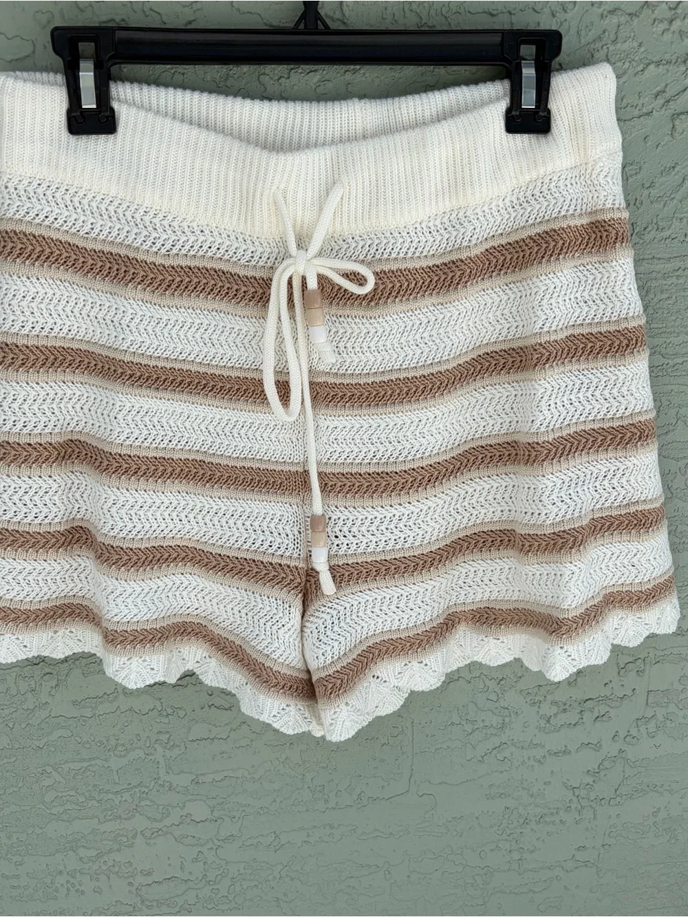Madden NYC Crochet Tank Top and Shorts Set - Size XL